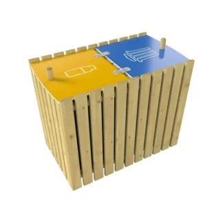 Papelera reciclaje Turin 2 x 100 litros