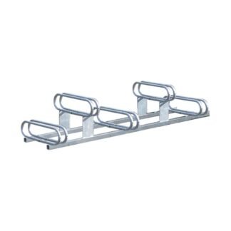 Aparcabicicletas con 5 soportes a differentes alturas