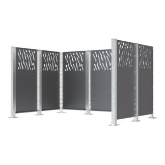 Cubrecontenedores modulable en acero - Equipamiento urbano