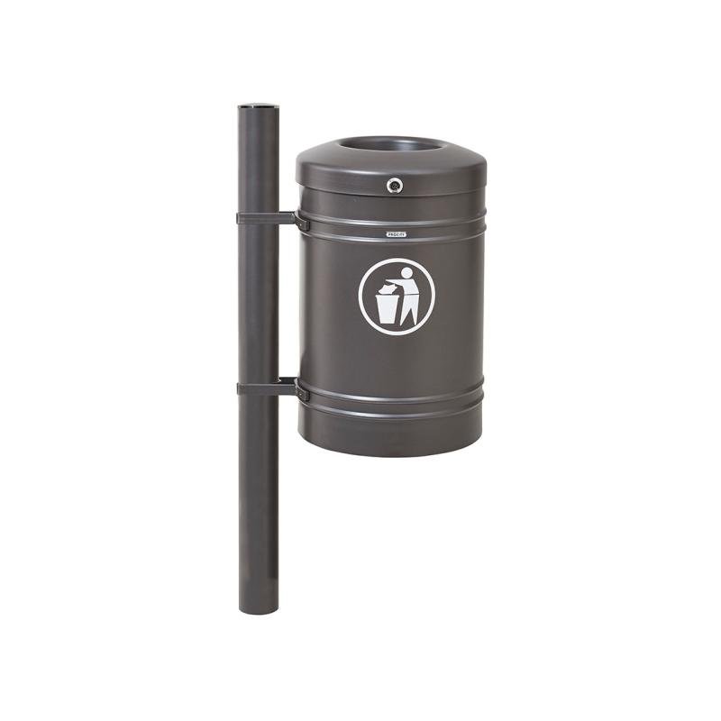 Papelera Gustavia Inox cepillado 40 litros