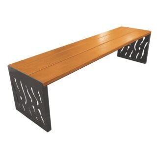 Banqueta Venecia acero y madera - Espacios públicos