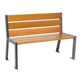 Banco Silaos® acero y madera