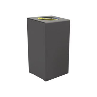 Papelera reciclaje acero KUB.
