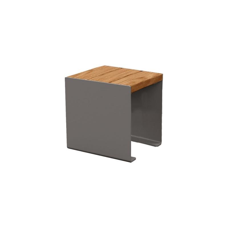 Banqueta KUB. madera y acero