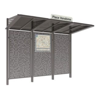 Marquesina Conviviale® con cerramientos de acero